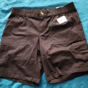 Brand New with Tags Sonoma Women's Black Cargo Shorts, 14